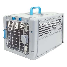 Small 19" Collapsible Plastic Pet Kennel, Pet Carrier, Dog, Cat, Small Animal