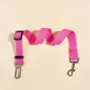 Adjustable Pet Safety Belt Leash; Dog Car Seat Belt For Dogs & Cats Outdoor Travelling