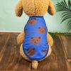 Pet Clothes; Summer New Pet Dog Clothes Thin Vest Bird's Eye Printing; Pet Clothes For Dogs And Cats