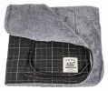 Touchdog 2-In-1 Windowpane Plaided Dog Jacket With Matching Reversible Dog Mat