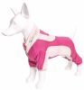 Pet Life Active 'Warm-Pup' Heathered Performance 4-Way Stretch Two-Toned Full Body Warm Up