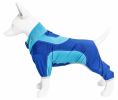 Pet Life Active 'Warm-Pup' Heathered Performance 4-Way Stretch Two-Toned Full Body Warm Up