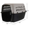 Hard-Side 36" Plastic Pet Kennel for Dogs