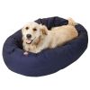 Poly/Cotton Bagel Pet Bed For Dogs, Khaki