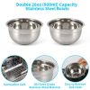 Elevated Dog Bowls for Medium Large Sized Dogs, Adjustable Heights Raised Dog Feeder Bowl with Stand for Food & Water