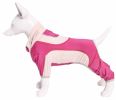 Pet Life Active 'Warm-Pup' Heathered Performance 4-Way Stretch Two-Toned Full Body Warm Up