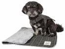 Touchdog 2-In-1 Windowpane Plaided Dog Jacket With Matching Reversible Dog Mat