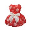 Christmas Pet Clothing Vest Skirt Christmas Print Matching Pet Dog Clothing For Small & Medium Dogs