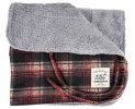 Touchdog 2-In-1 Tartan Plaided Dog Jacket With Matching Reversible Dog Mat